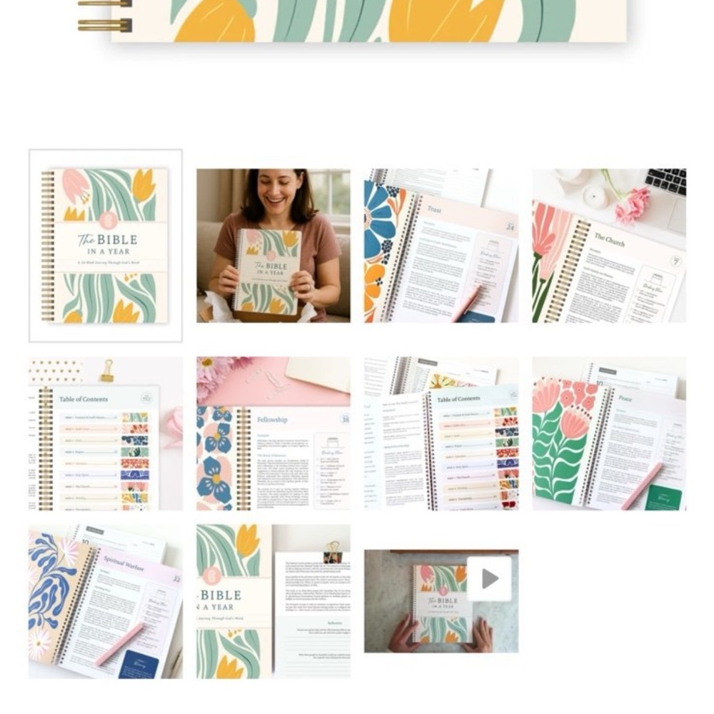 The bible in a year learning planner